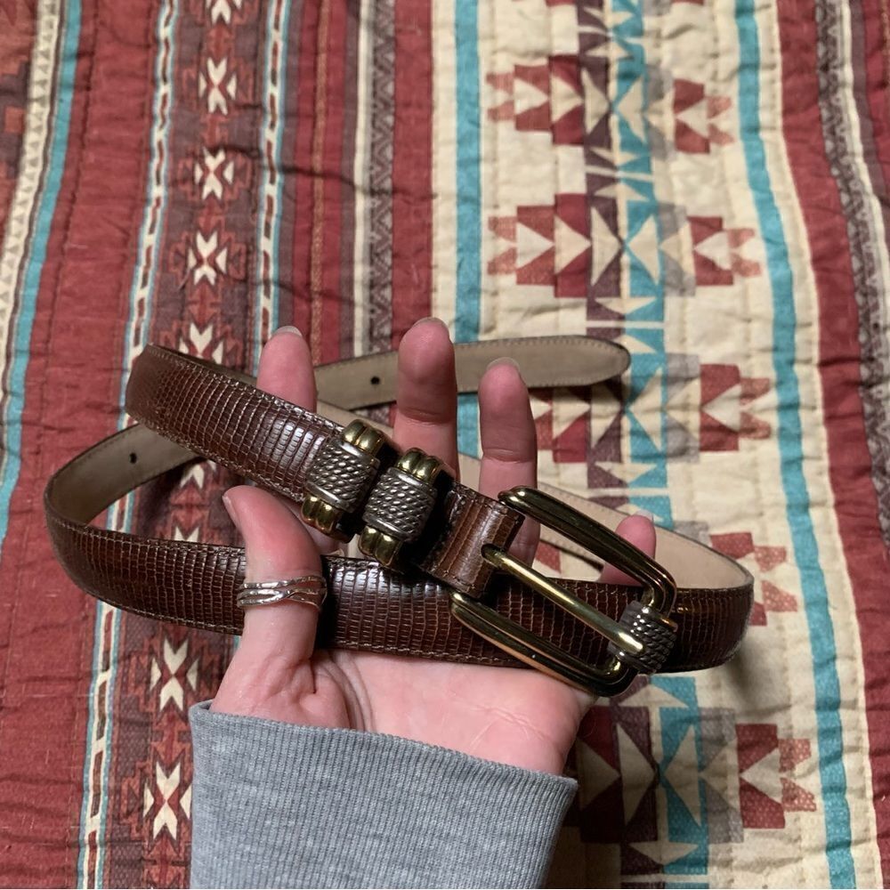 Brighton Women’s Brown Leather Belt Size large